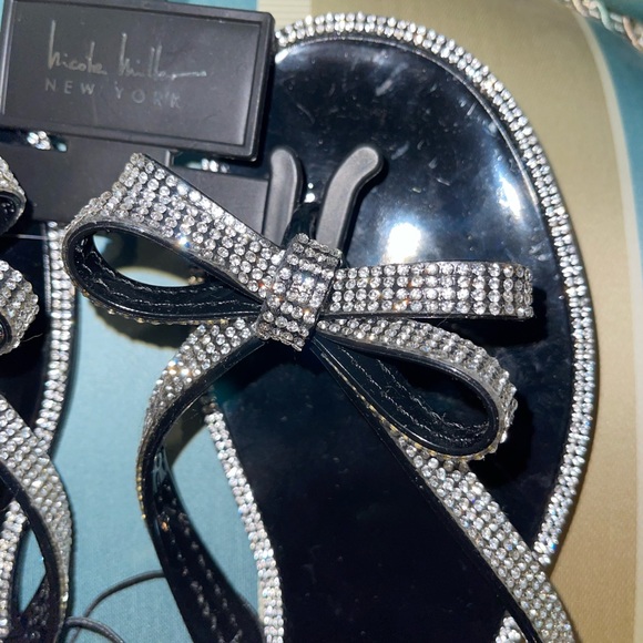 Nicole Miller crystal and rubber thongs - Picture 2 of 4
